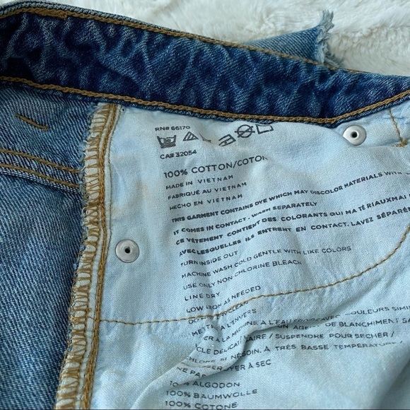 BDG Women's Blue High Rise Dree Cheeky Denim Shorts Size 28 - Picture 4 of 5